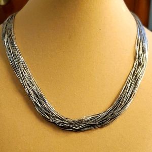 Liquid Silver Sterling Silver Necklace Native American Vintage